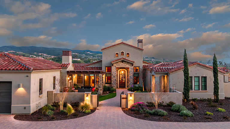 Tuscan Style Home in Temecula, California on De Portola Rd. 