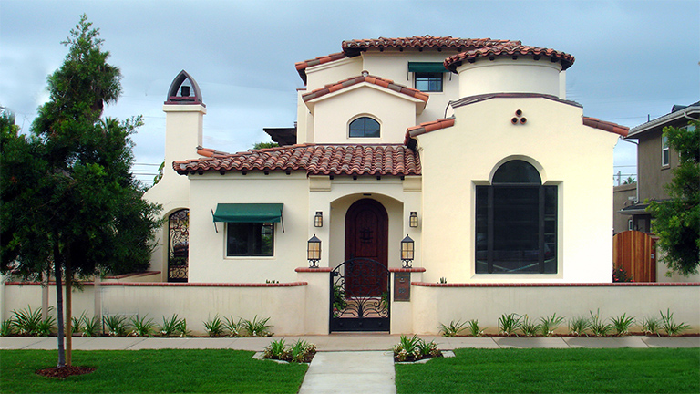 Spanish Mission Style architecture in Oceanside California